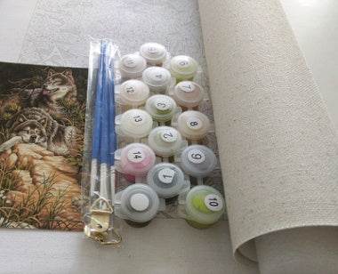 Mom and baby elephant painting - EX-STOCK Canada