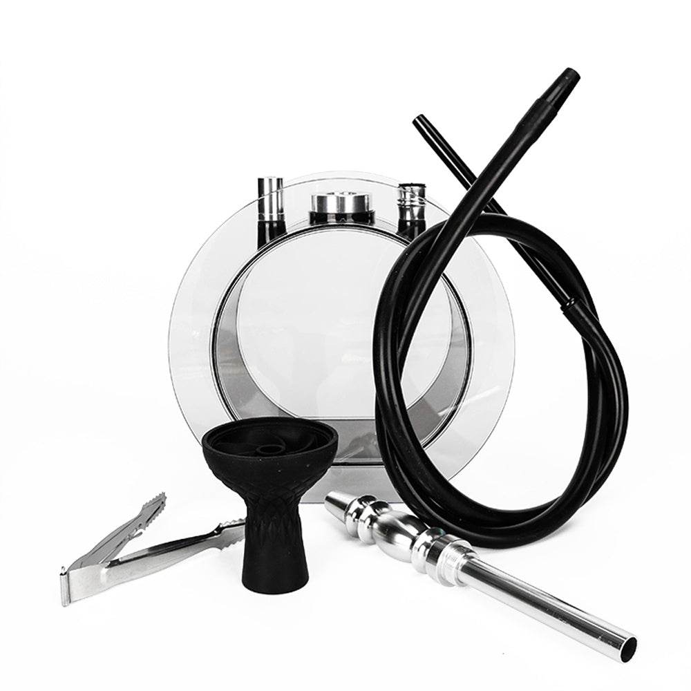 Acrylic round pot hookah set - EX-STOCK Canada