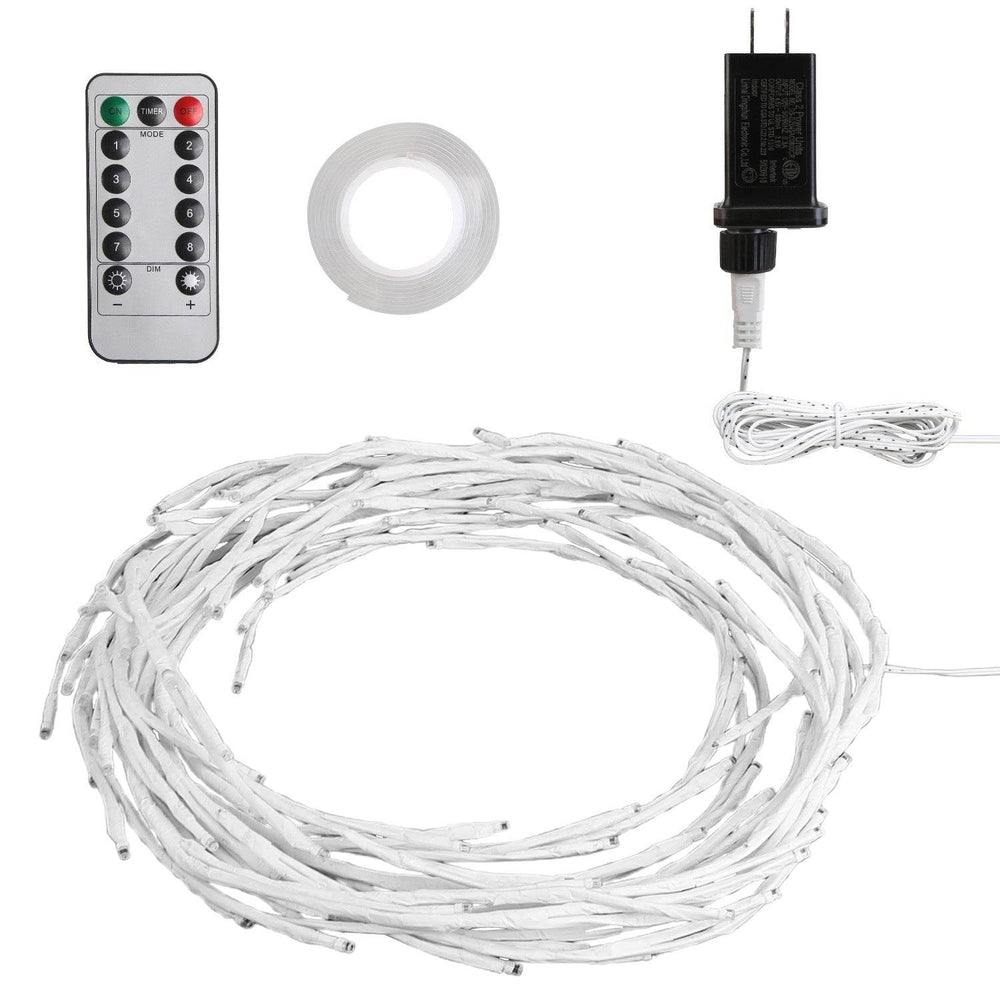 1Pc 7.87FT Lighted Birch Garland Lighted Twig Vine Lights 144LED Birch Garland With Lights String Light With Timer 8 Modes IP45 Waterproof For Christmas Fireplace Home Decoration - EX-STOCK Canada