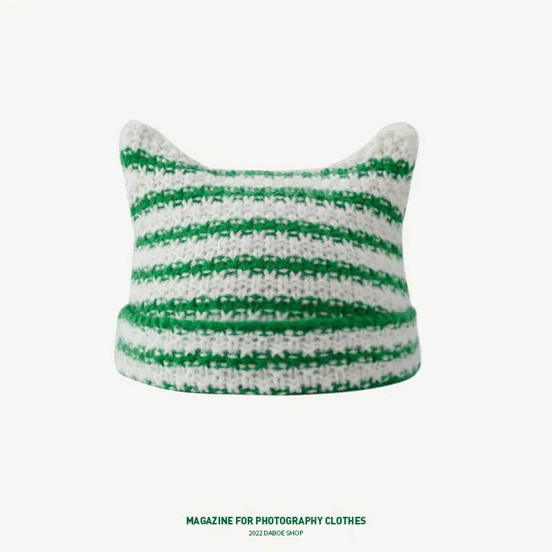 Breathable Windproof Cute Thermal Head Cover Woolen Cap beanies - EX-STOCK Canada