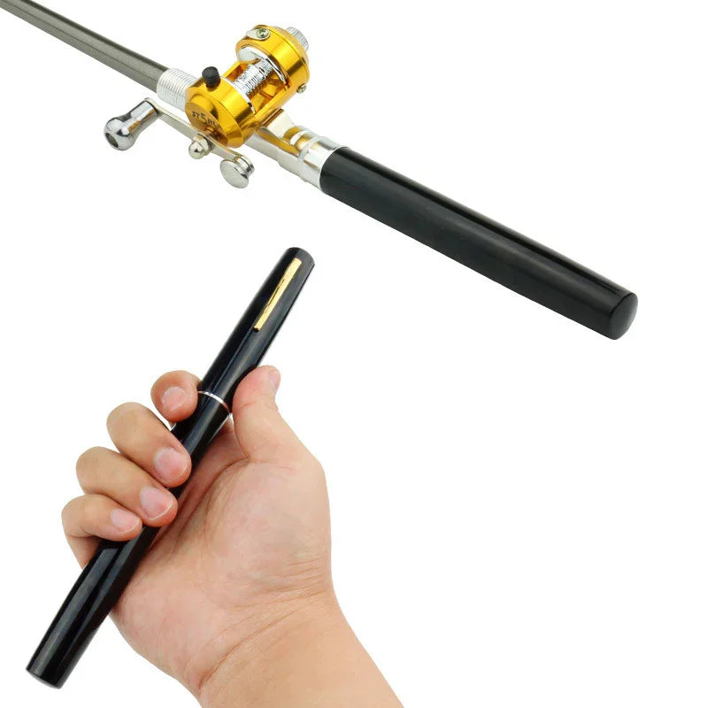 1 meters foreign trade Mini fishing rod, cross border Amazon WISH portable pen fishing rod Fishing Rod A EX-STOCK Canada