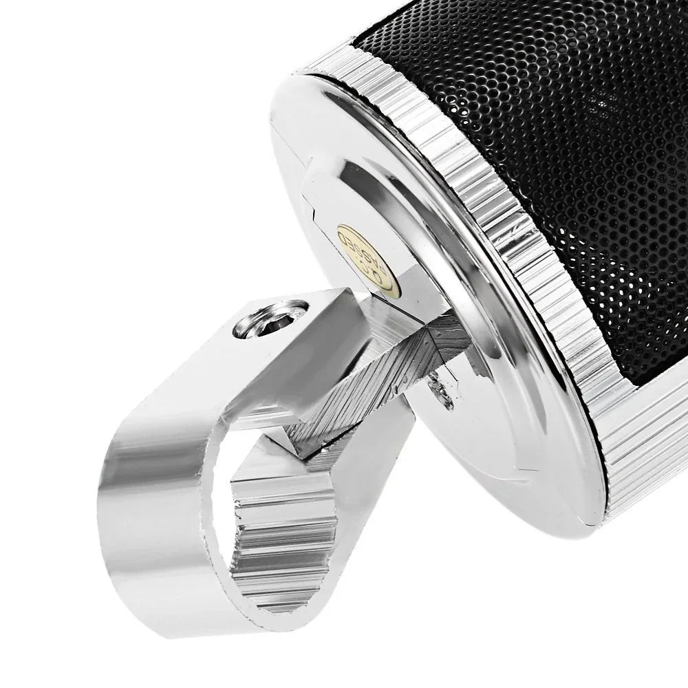 Haut-parleurs de lecteur de musique MP3 pour moto Haut-parleur stéréo Bluetooth pour moto Radio FM Waterproof Support réglable Lecteur audioEX-STOCK Canada