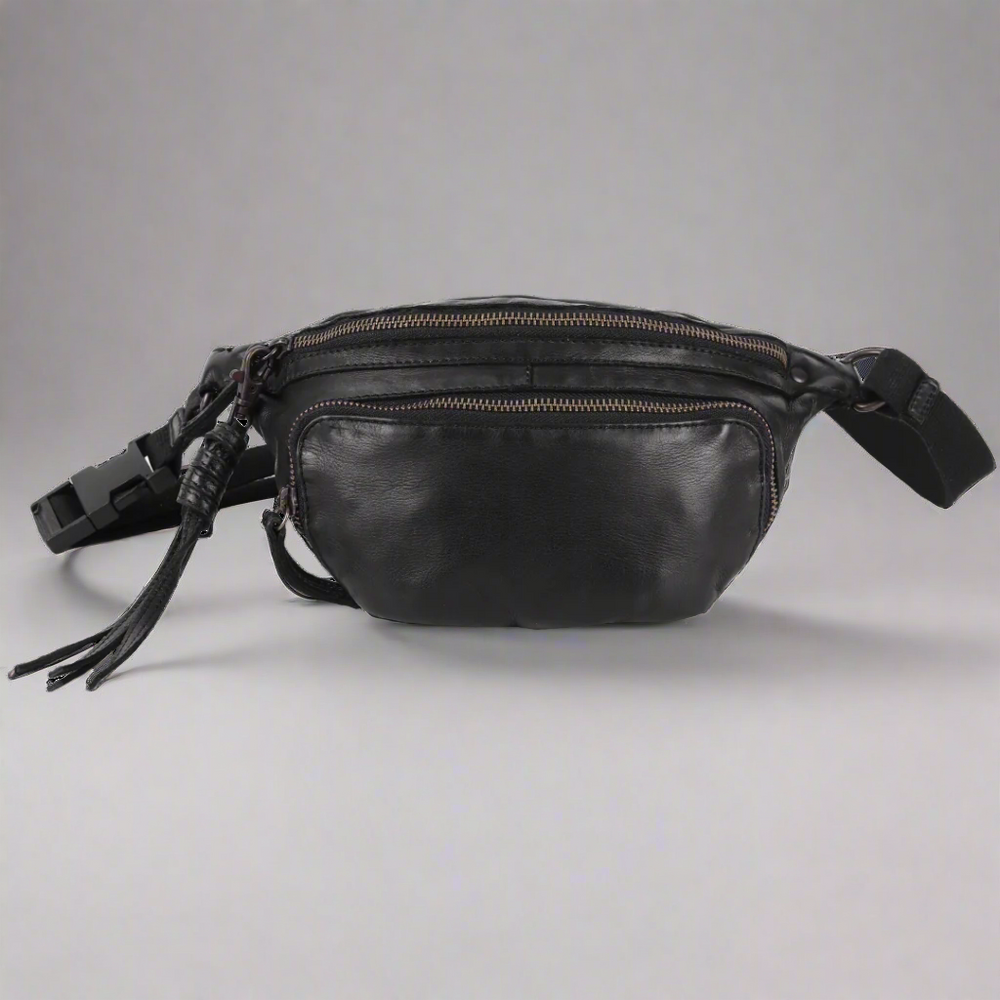 MET Front Zip Leather Belt Bag EX-STOCK Canada