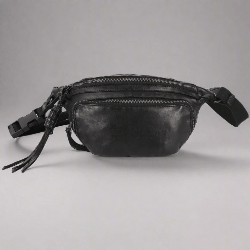 Sac ceinture en cuir avec fermeture éclair avant METEX-STOCK Canada