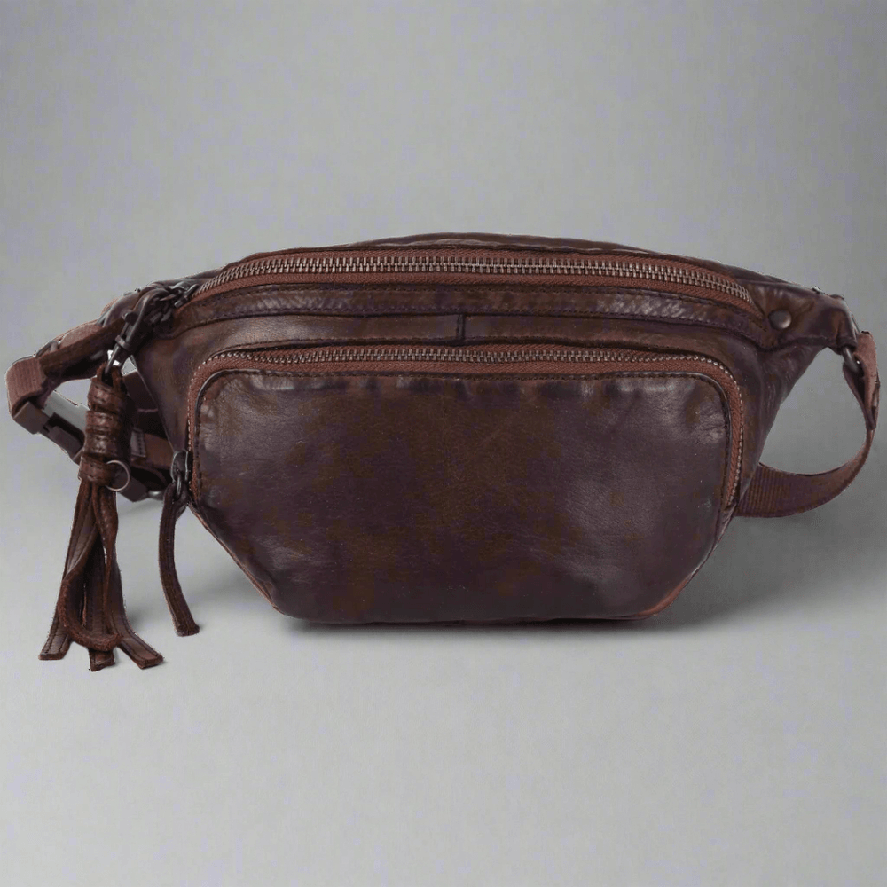 Sac ceinture en cuir avec fermeture éclair avant METEX-STOCK Canada
