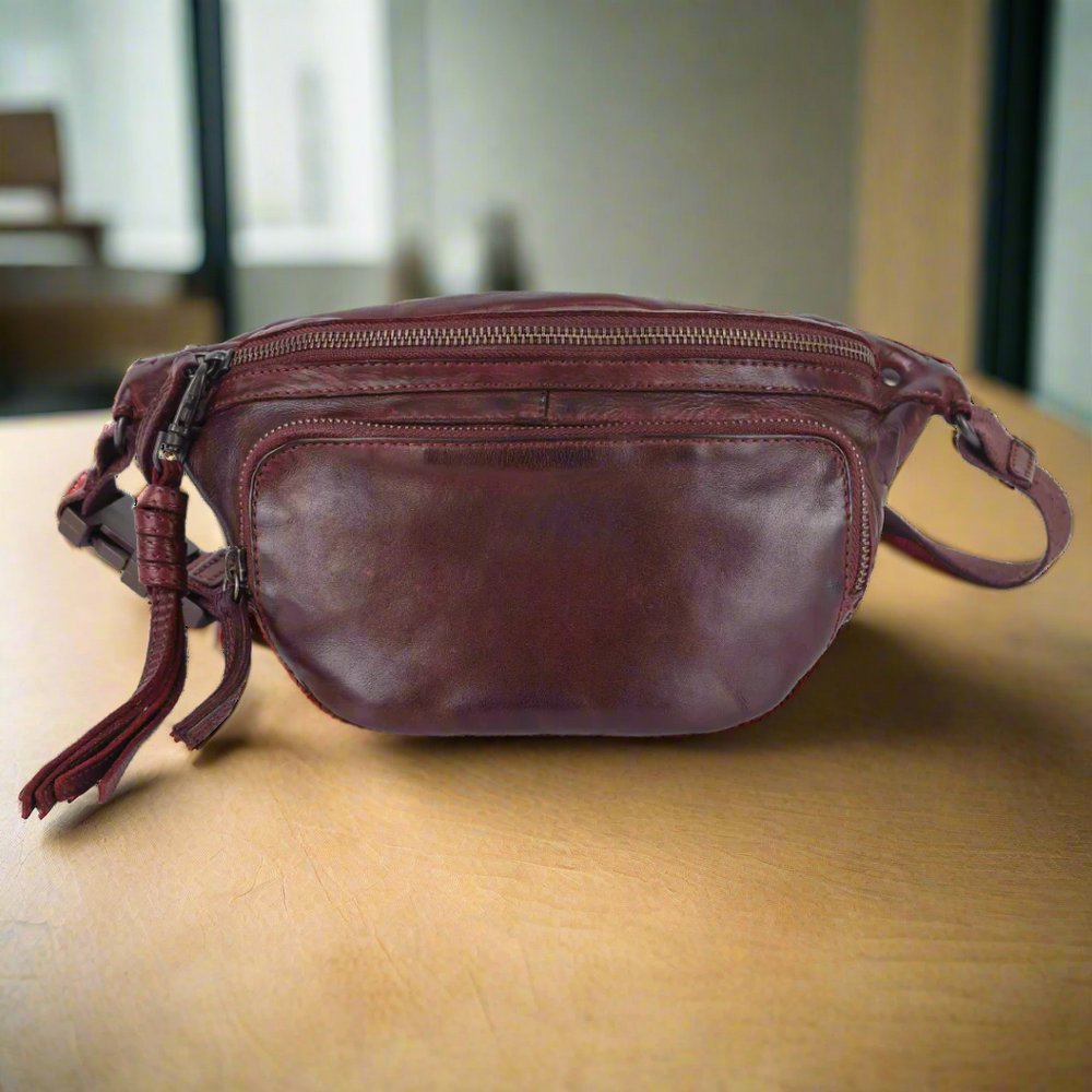 MET Front Zip Leather Belt Bag EX-STOCK Canada