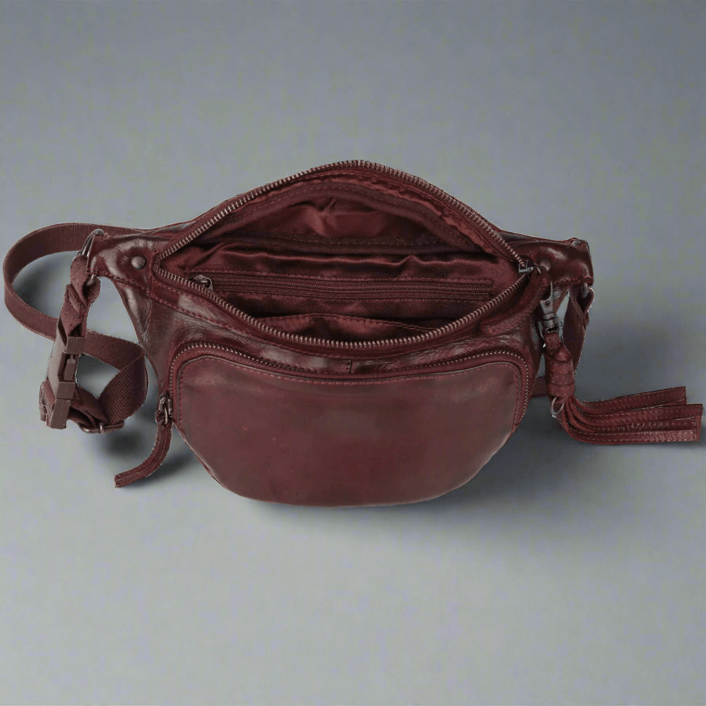 Sac ceinture en cuir avec fermeture éclair avant METEX-STOCK Canada