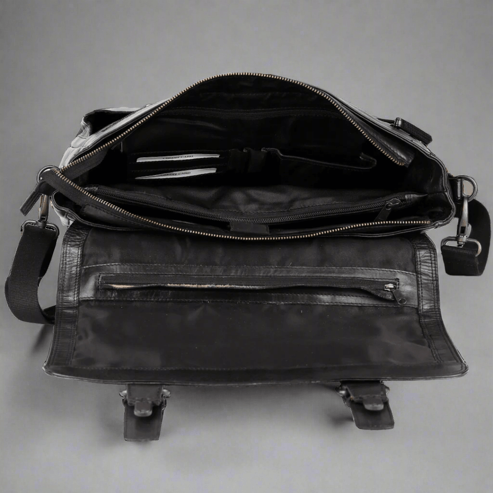 Bolsa de cuero para portátil MET Messenger