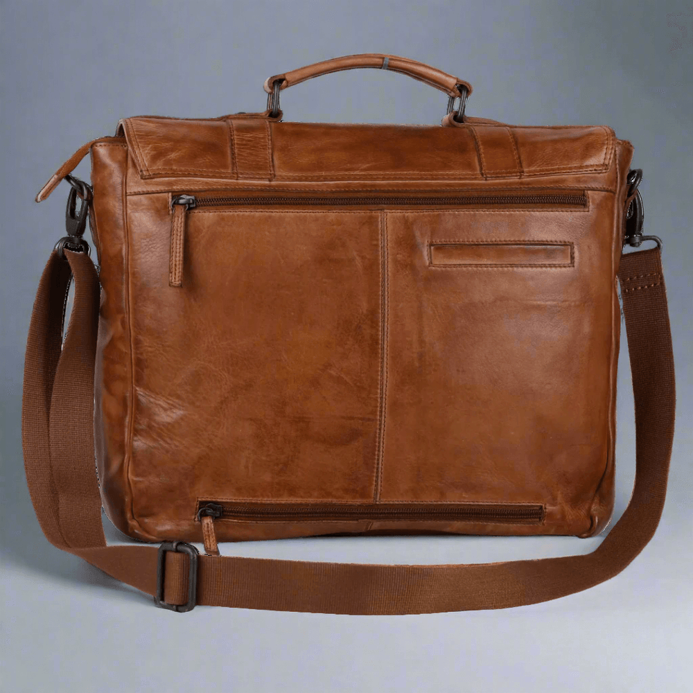 Bolsa de cuero para portátil MET Messenger