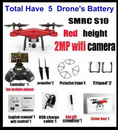 Promotion de vente Caméra WiFi 2MP avec Drone Hélicoptère Quadcopter FPV S10 SMRC UAV Jouet Micro Télécommande KIT RACER AvionEX-STOCK Canada