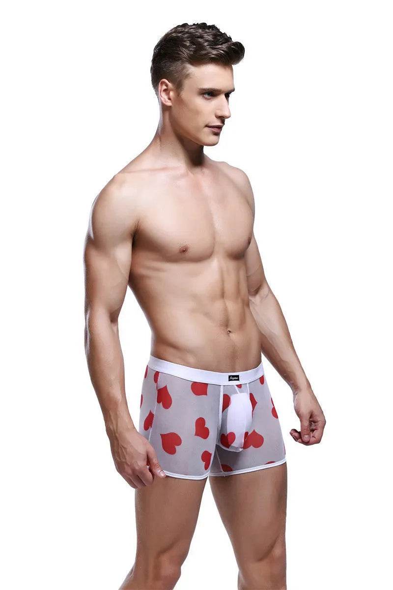 Spandex Mesh Printed Pouch boxer briefs underwear men - EX-STOCK Canada