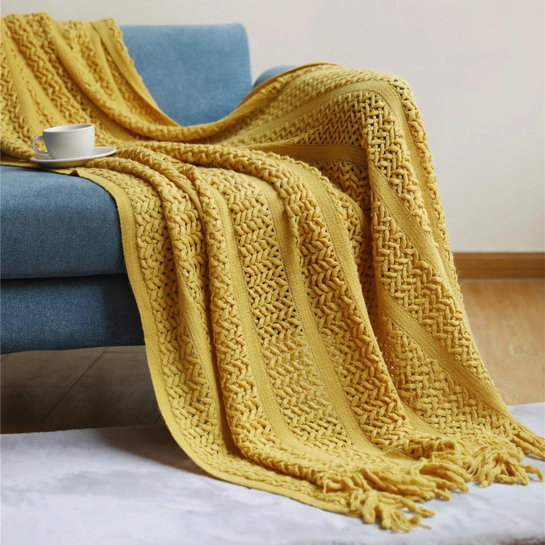 Nordic Sofa Blanket Cover Blanket Knitted Blanket Homestay Hotel Throw Blanket EX-STOCK Canada