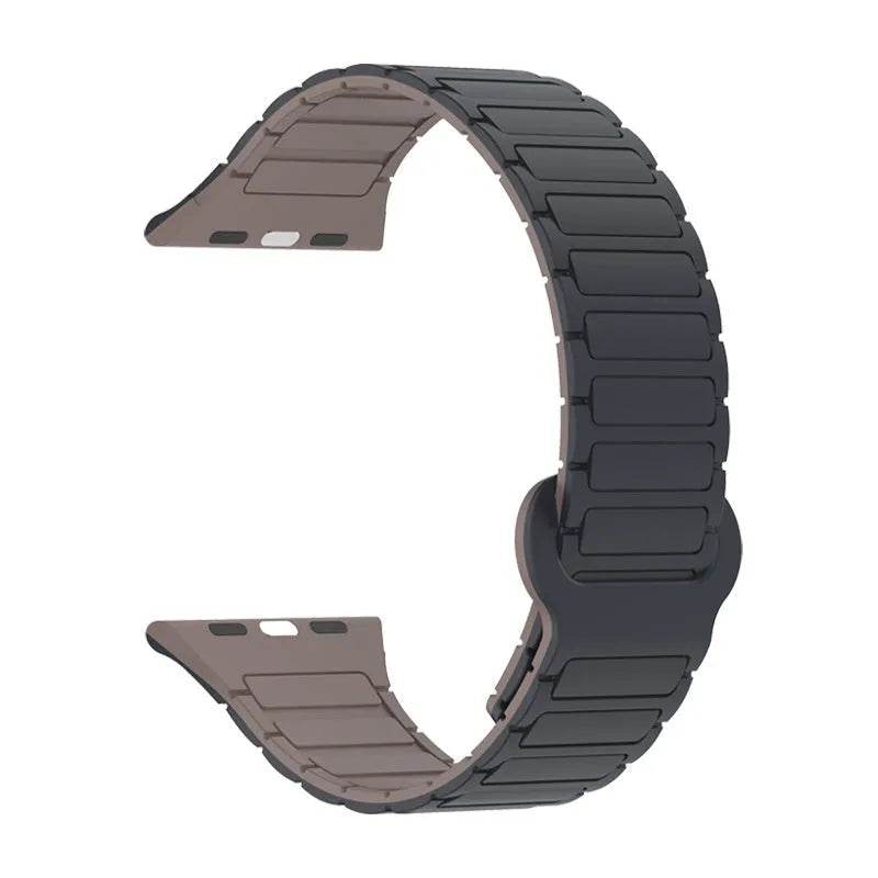 Iwatch Three-plant Silicone Two-color Watch Strap - EX-STOCK Canada