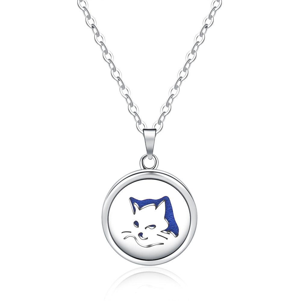 Collier Boîte à Parfum Ronde Creuse Ouverte - EX-STOCK Canada