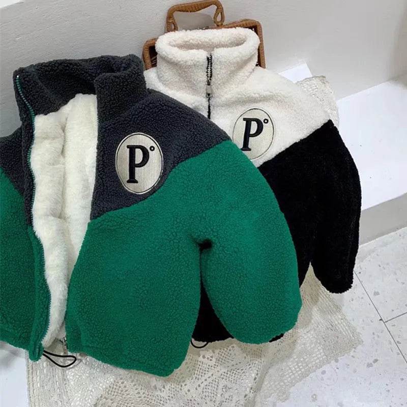 Plus Fleece Coat Loose Thickened Warm Cotton Clothing For Boys And Girls - EX-STOCK Canada