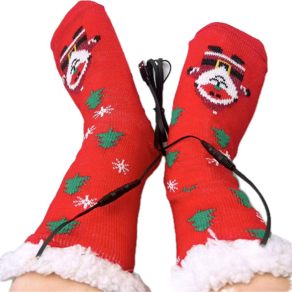 USB Electric Heating Warm Thickened Heating Room Socks EX-STOCK Canada