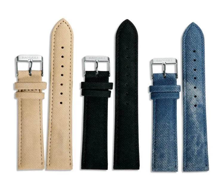 Steed Large Dial Men's Denim Strap Watch - EX-STOCK Canada