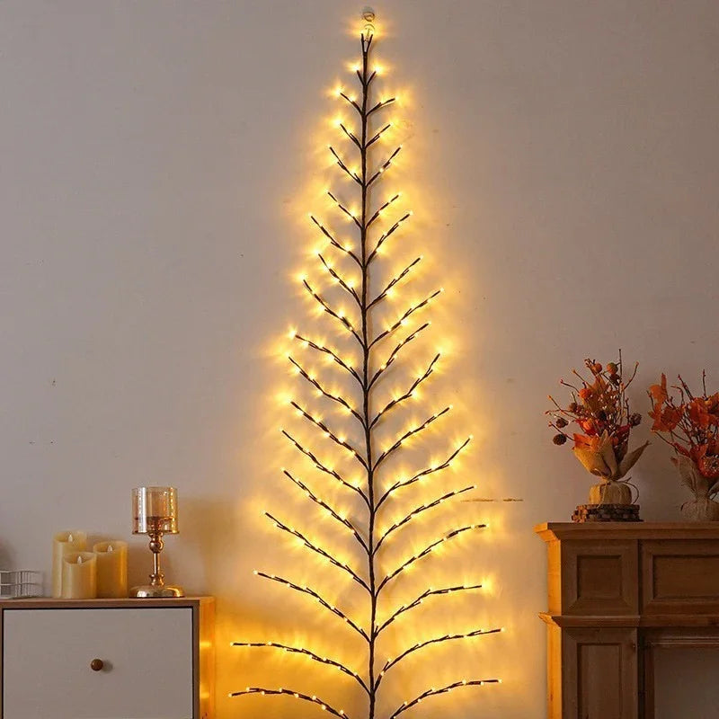 Lampada di Rattan con Foglie di Natale a LED per Camera da Letto Illuminazione InternaEX-STOCK Canada