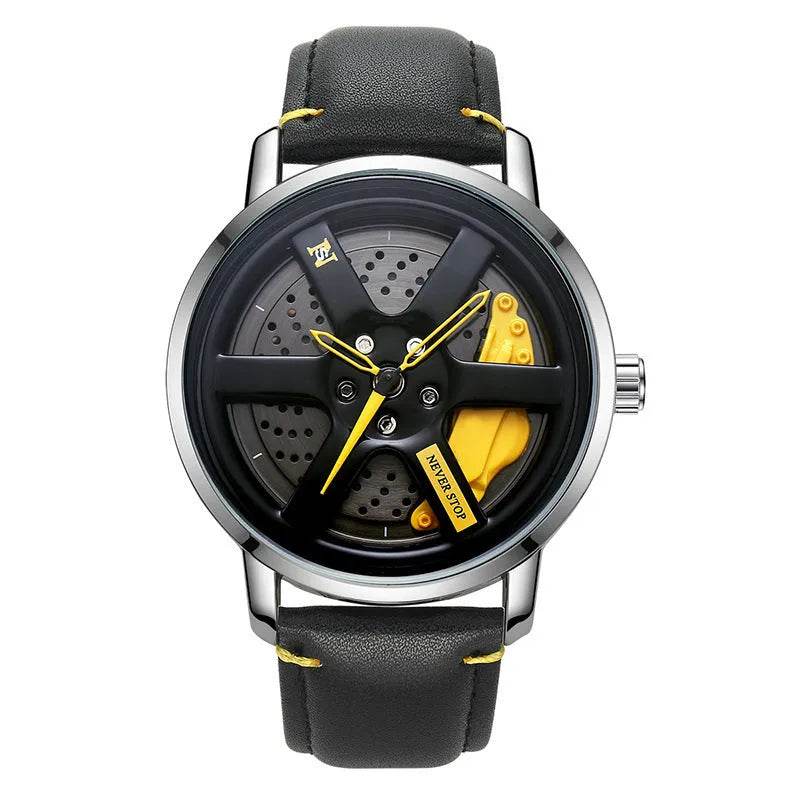 Quartz Men's Mesh Strap Trendy Unique Dial Watch - EX-STOCK Canada