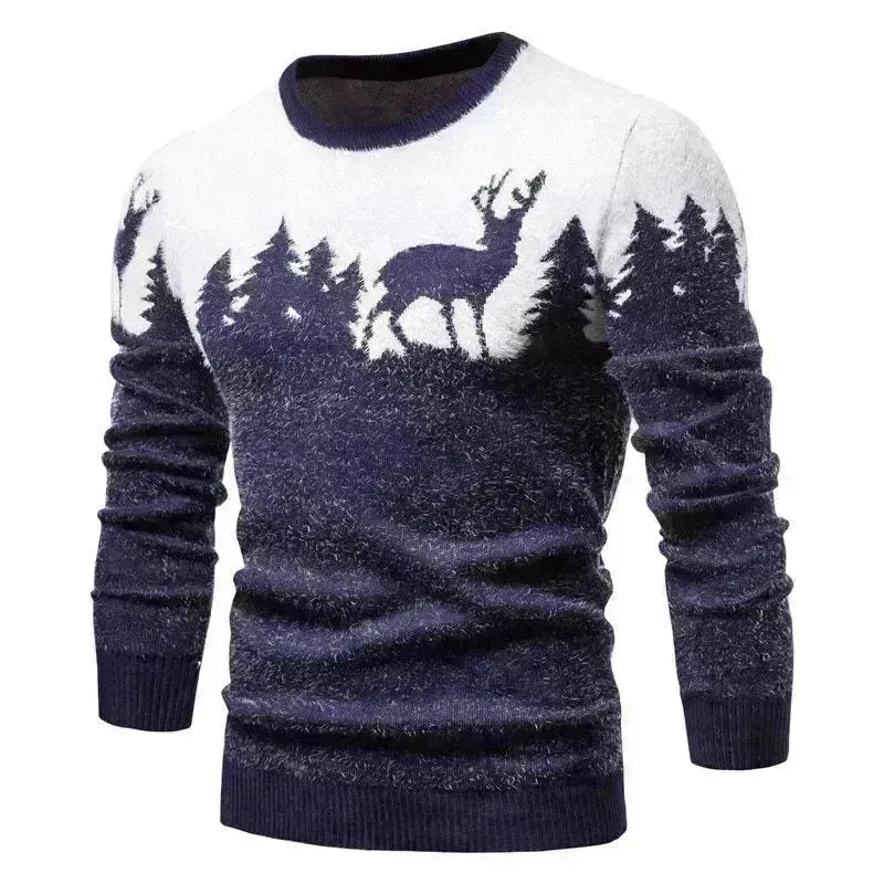 Pull de cachemire en cachemire en tricot de Noël pour les hommes