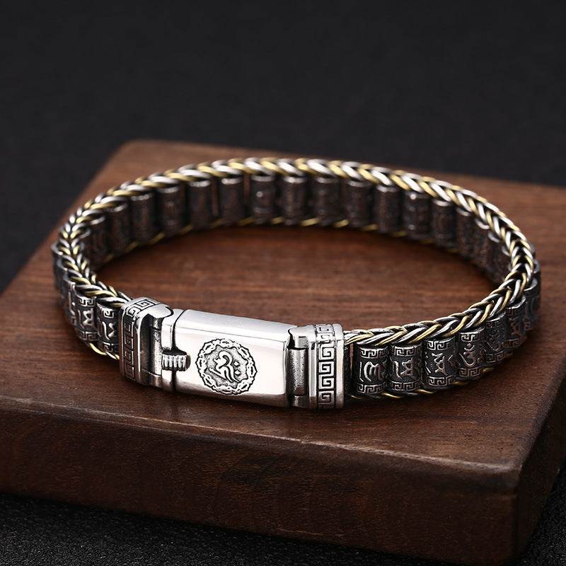 Thai Silver Personality Men's And Women's Trend Turn Bead Bracelet EX-STOCK Canada