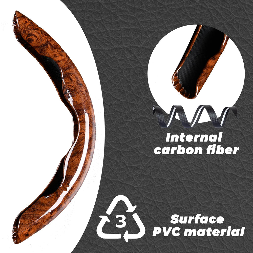 Mahogany Gray Buckle Steering Wheel - EX-STOCK Canada