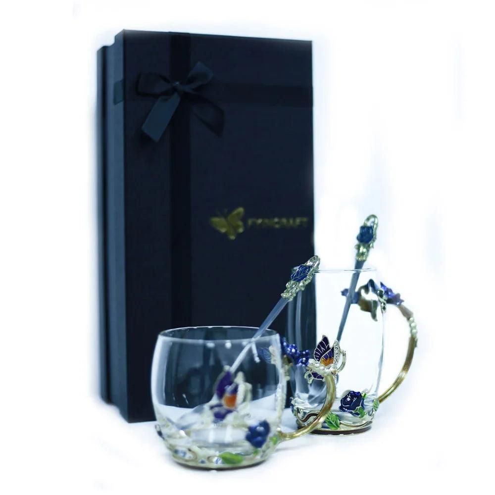 Bicchieri d'acqua in vetro smaltatoEX-STOCK Canada