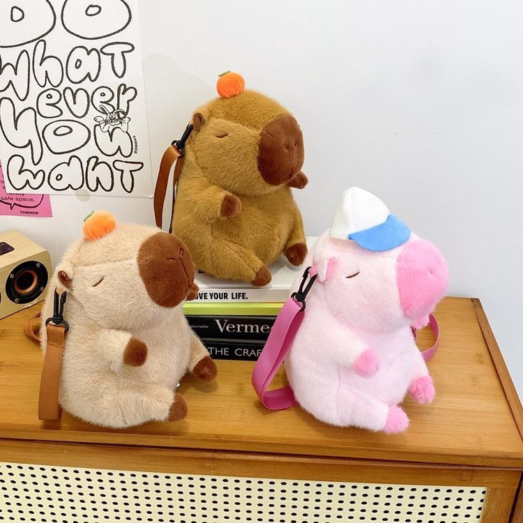 Cute Capybara Doll Bag Girl Student EX-STOCK