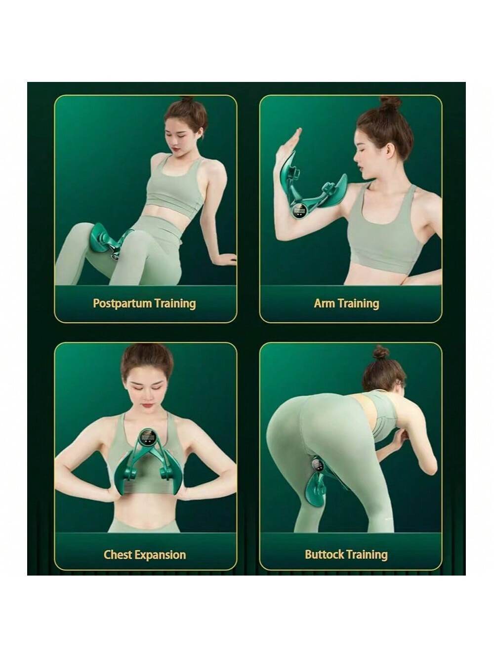 Thigh Master,Inner Thigh Exerciser,Thigh Exerciser Equipment,Pelvic Floor Exercise Devices, Kegel Exerciser For Women With Resistance Band - 3 Strength Levels And LED Counting Display - EX-STOCK Canada