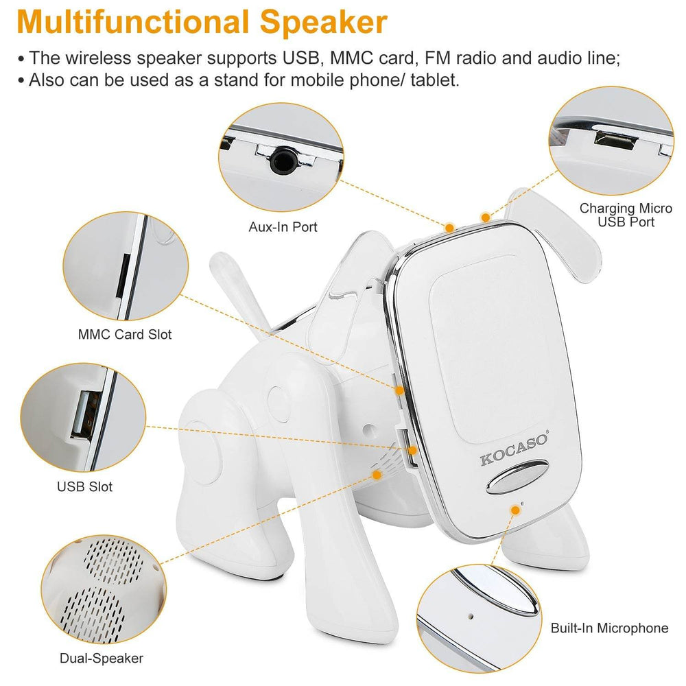Puppy Dog Wireless Speaker Portable Mini Stereo Music Player - EX-STOCK Canada