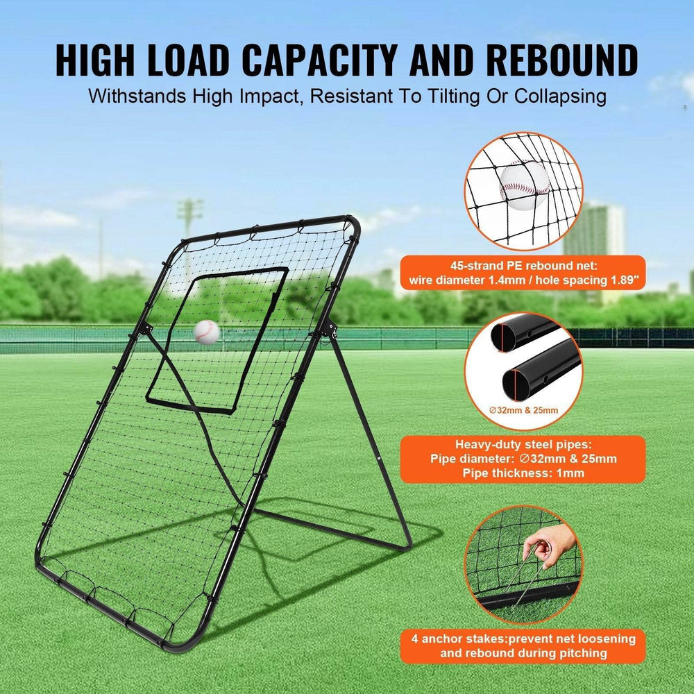 Baseball And Softball Rebounder Net 4x6 Ft PitchBack Adjustable Angles - EX-STOCK Canada