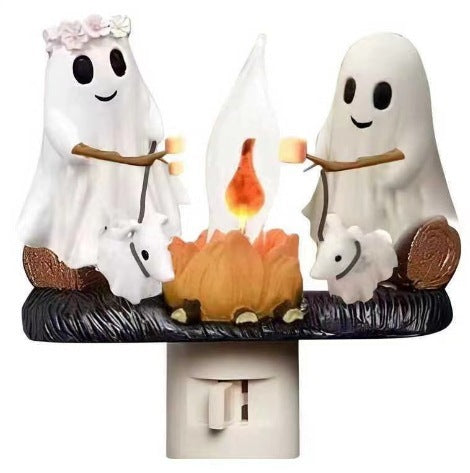 New Creative Resin Ghost Bonfire Flashing Resin Small Night Lamp EX-STOCK Canada