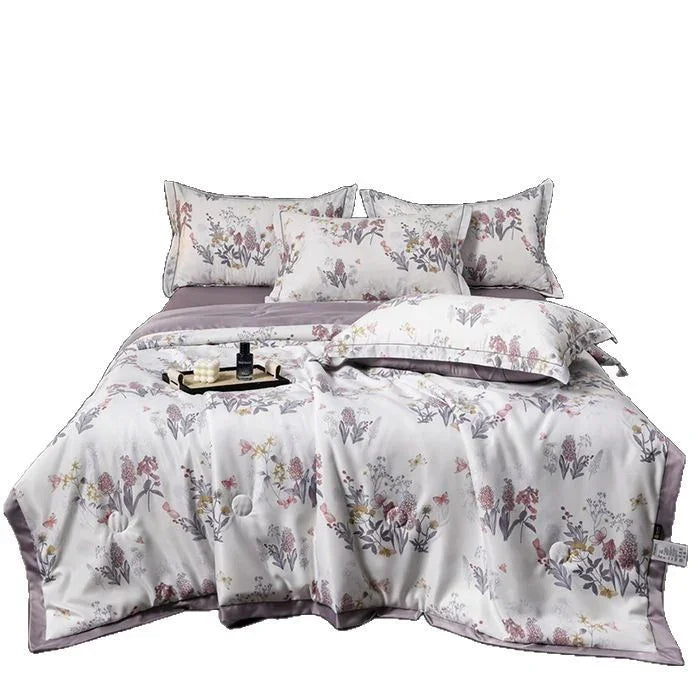 Printed Washed Tencel Summer Cooling Duvet Four-piece Set EX-STOCK Canada