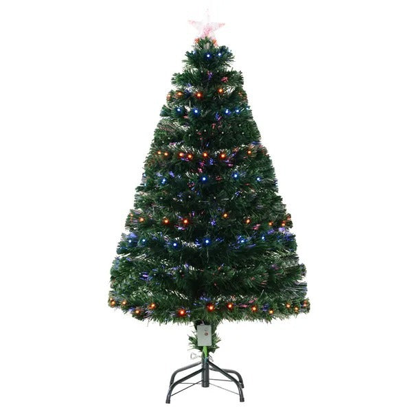 4ft Prelit Artificial Optical Xmas Tree Spruce Hinged Full Tree EX-STOCK Canada