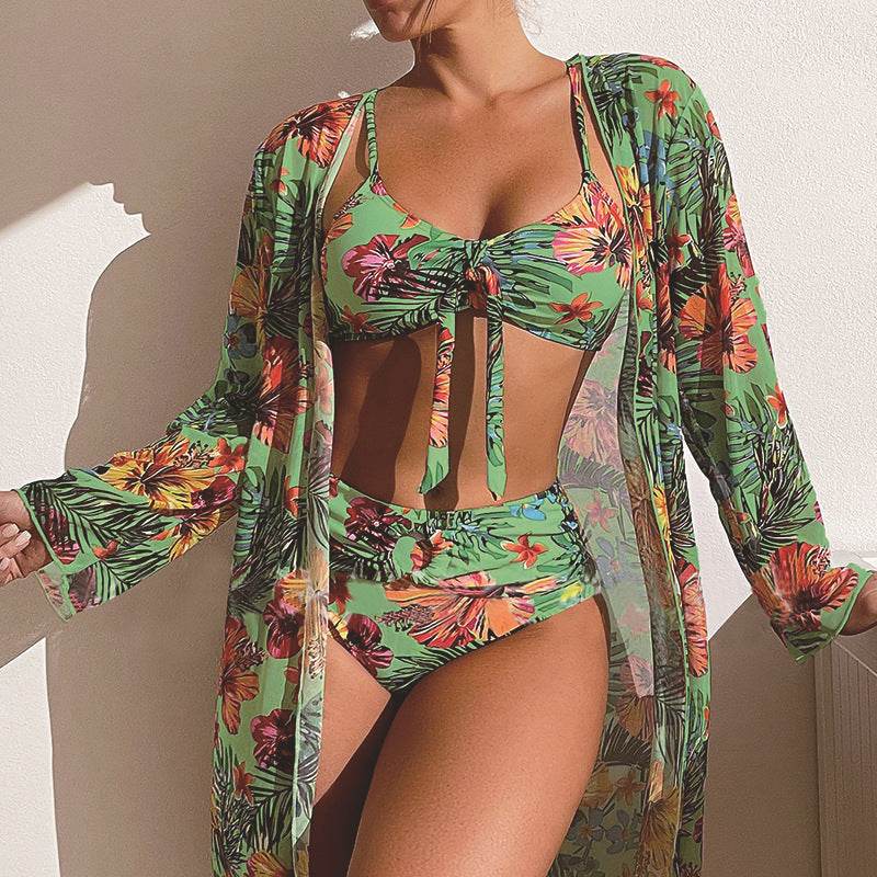 Women's Long Blouse Split Bikini Plus Size Suit - EX-STOCK Canada