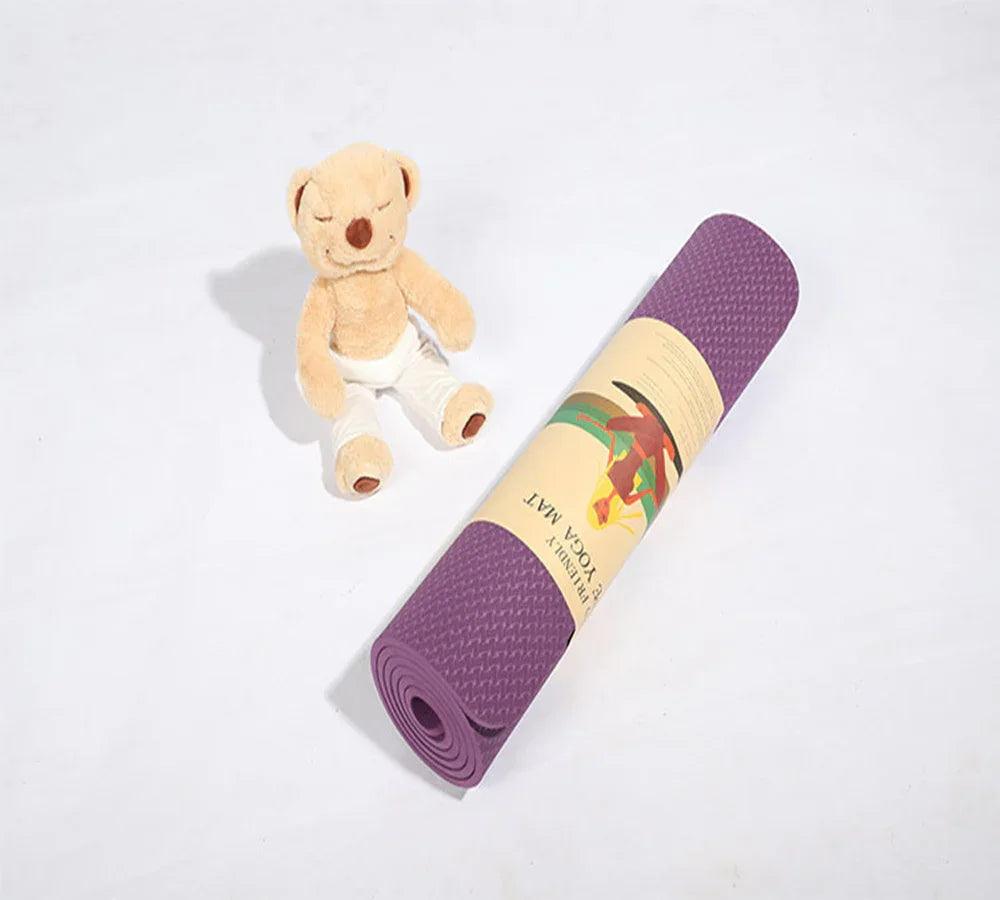 Tapis de yoga FireBird Nn antidérapant pour débutant TPE 185CM x 62CMEX-STOCK Canada