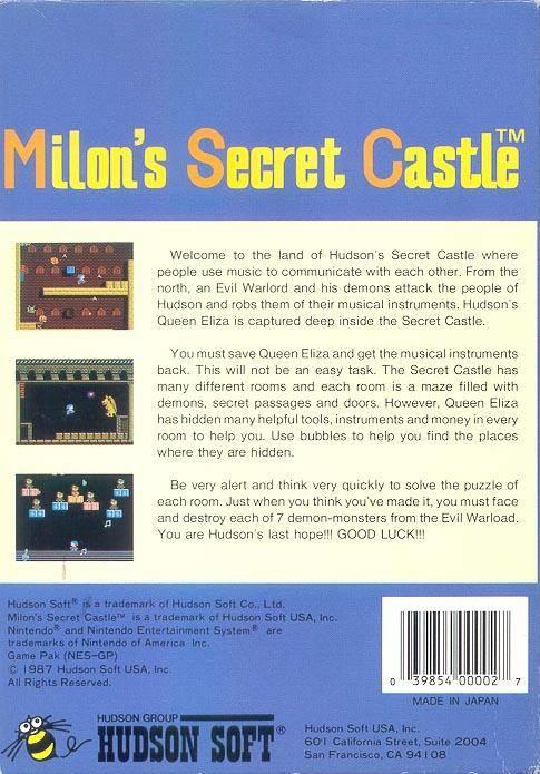 Milon's Secret Castle