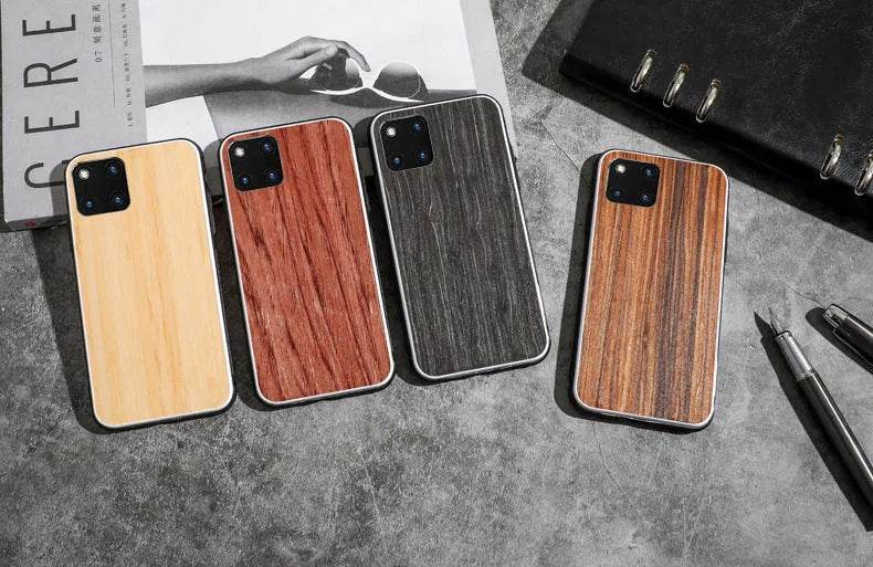 Compatible Solid Wood Phone Case - EX-STOCK Canada