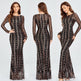 Sequins Women Maxi Dresses Long Sleeve Female Party Dresses EX-STOCK Canada