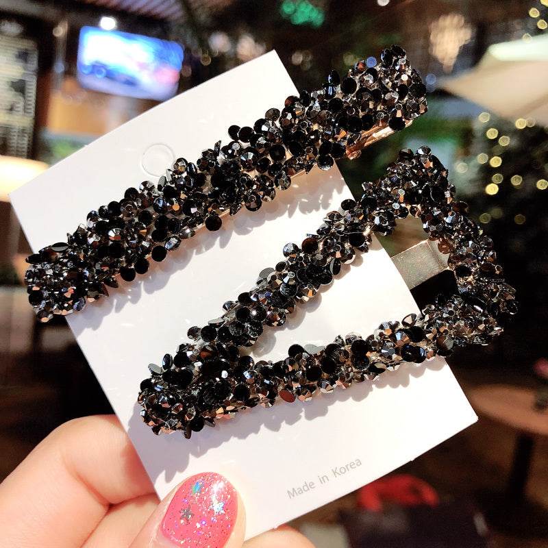 Elegant Rhinestone Flower Bling Hair Clip - EX-STOCK Canada