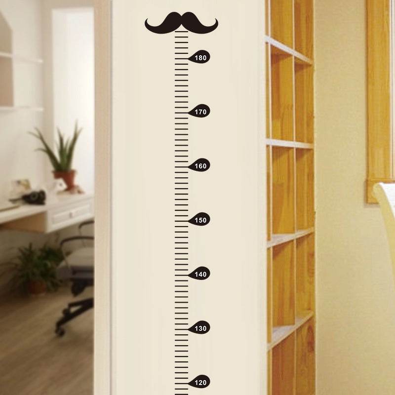 Children's Beard Height Measurement Wall Sticker - EX-STOCK Canada