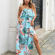 Women's Spring And Summer Casual Tube Top Floral maxi Dress beach travel resort dress - EX-STOCK Canada