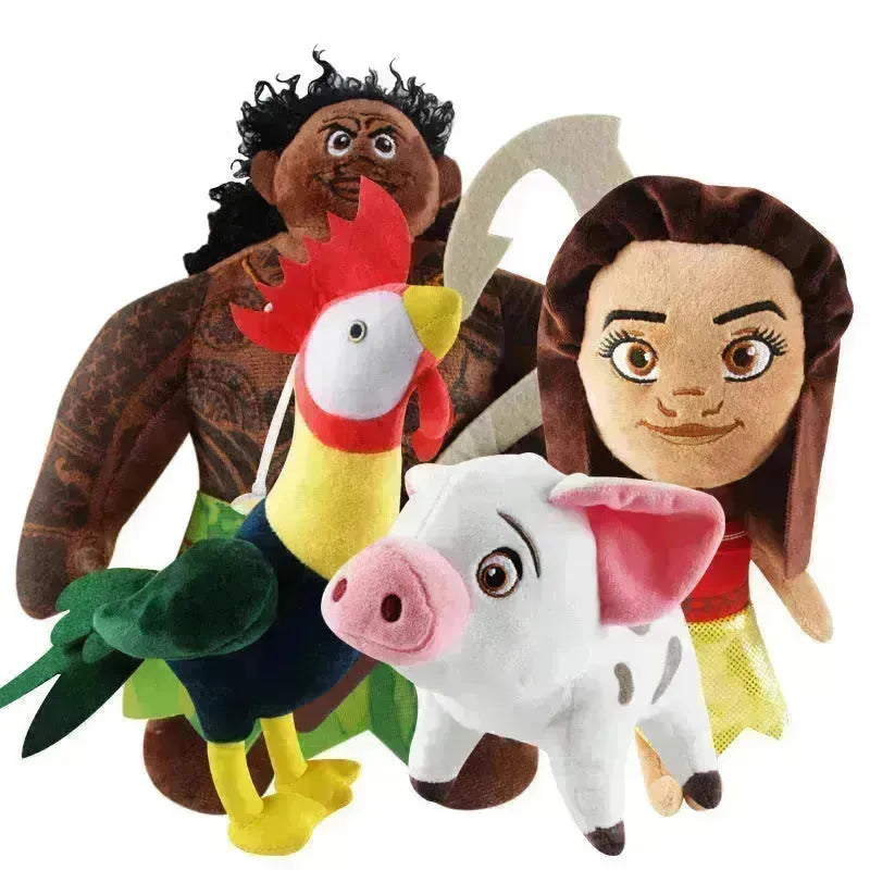 Marine Romance Moana Plush Mo Ahna Princess Doll Maui Rooster Pig Doll Wholesale