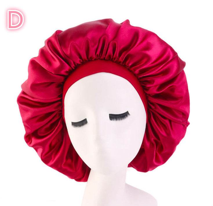 Beauty print Satin Silk Hair Bonnet for sleeping - EX-STOCK Canada
