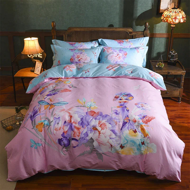 Cotton Sheet Quilt Cover Four Piece Set EX-STOCK Canada