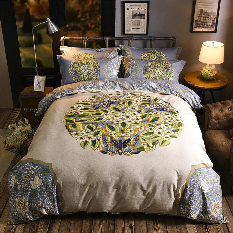 Cotton Sheet Quilt Cover Four Piece Set EX-STOCK Canada