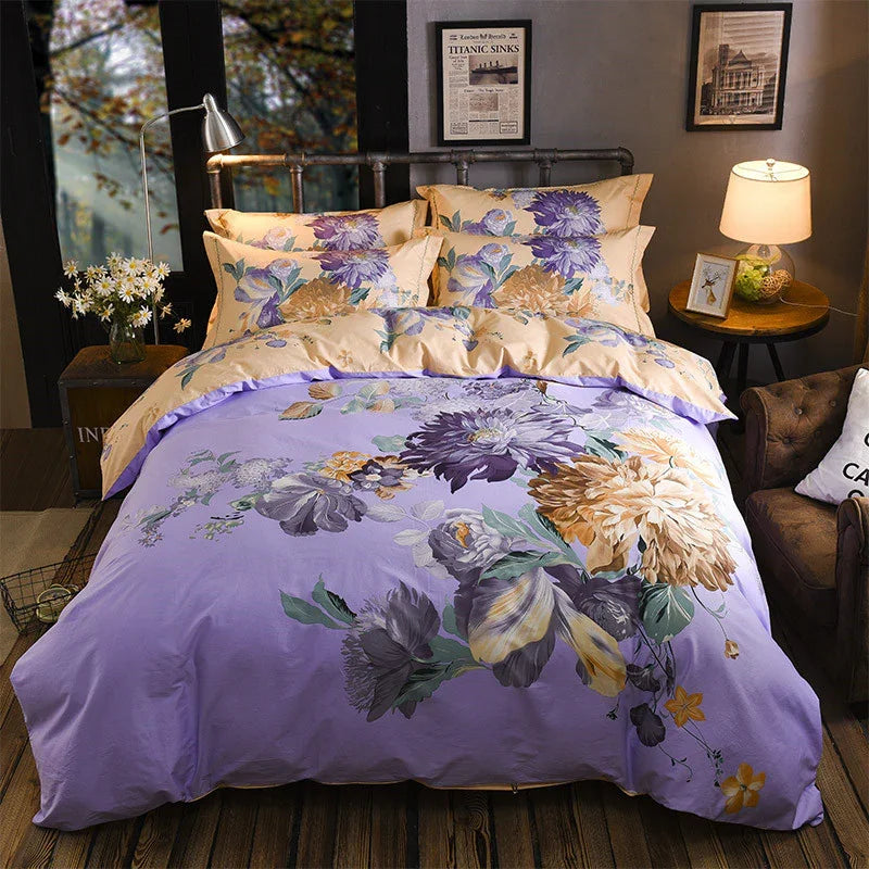 Cotton Sheet Quilt Cover Four Piece Set EX-STOCK Canada