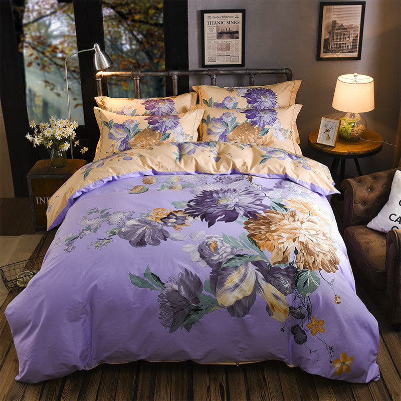 Cotton Sheet Quilt Cover Four Piece Set EX-STOCK Canada