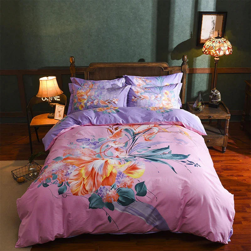 Cotton Sheet Quilt Cover Four Piece Set EX-STOCK Canada