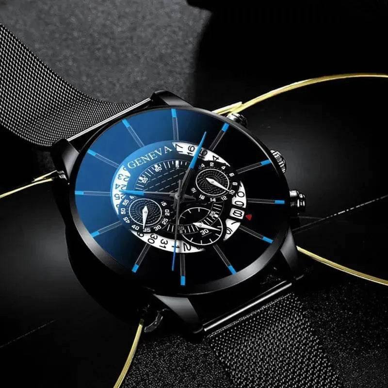 Alloy mesh calendar watch - EX-STOCK Canada